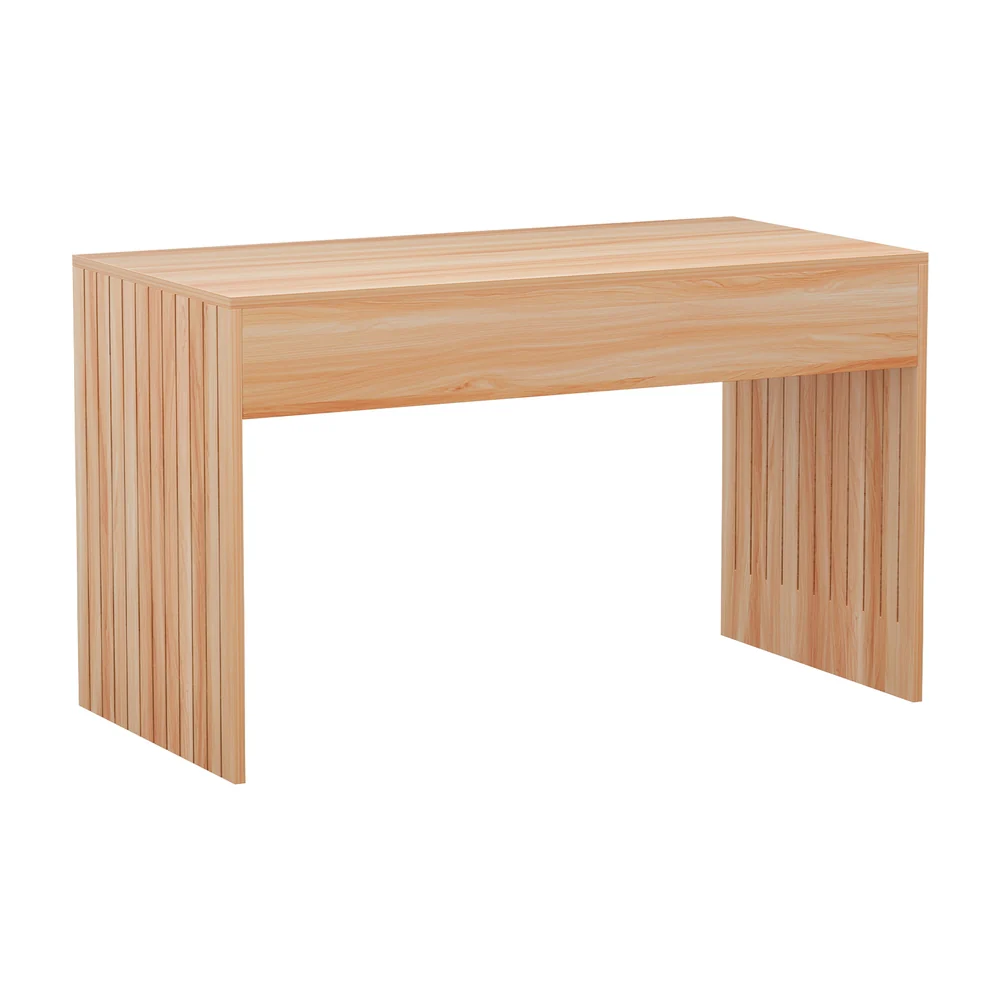 Iraklis Coffee Table 100cm Coffee Table Rectangle Fluted - Pine - Nurns
