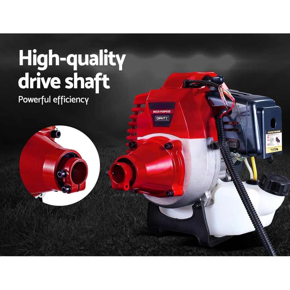 62CC Pole Circular Saw Petrol Brush Cutter Whipper Snipper 7-in-1 - Nurns