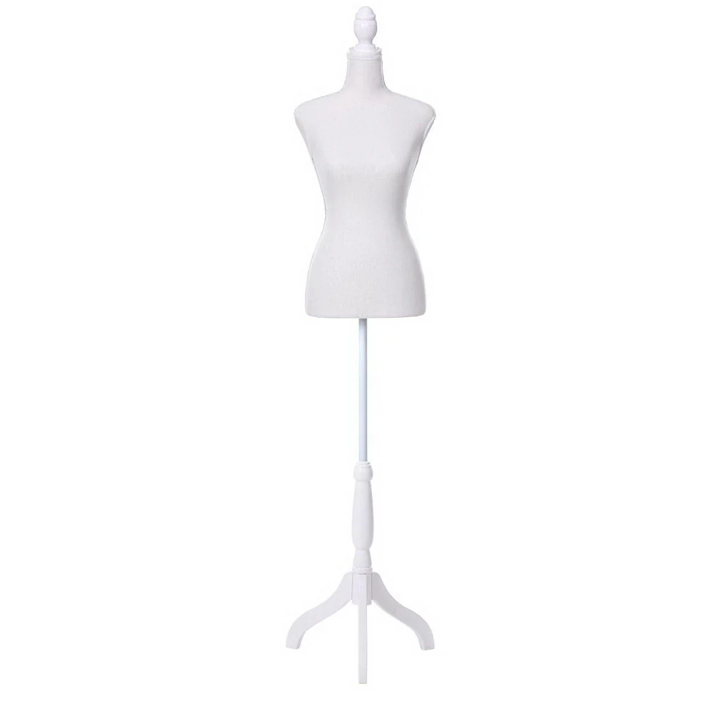 Female Mannequin 170cm Model Dressmaker Clothes Display Torso Tailor Wedding White - Nurns