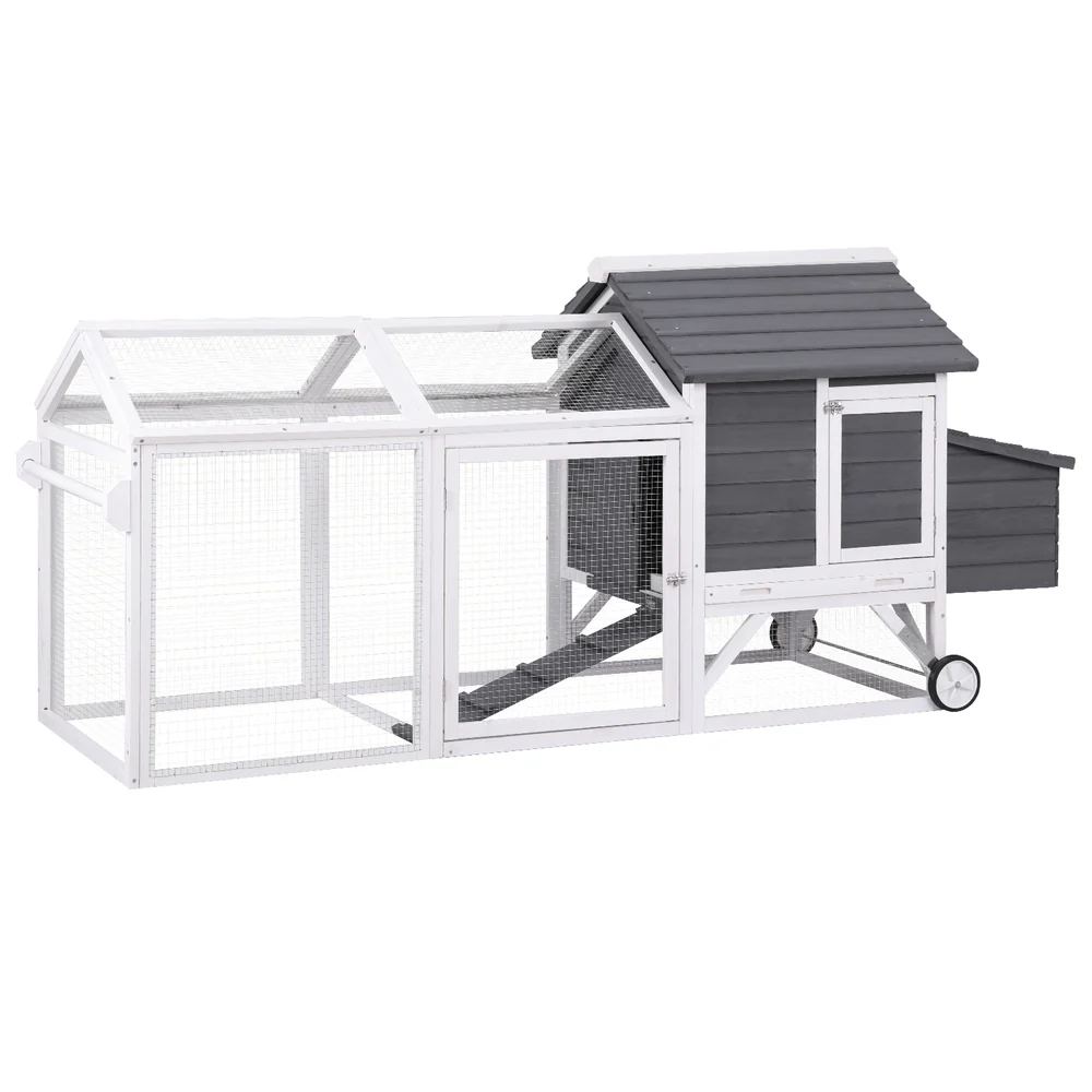 Chicken Coop Rabbit Hutch Extra Large Wooden Run Bunny Cage House Outdoor - Nurns
