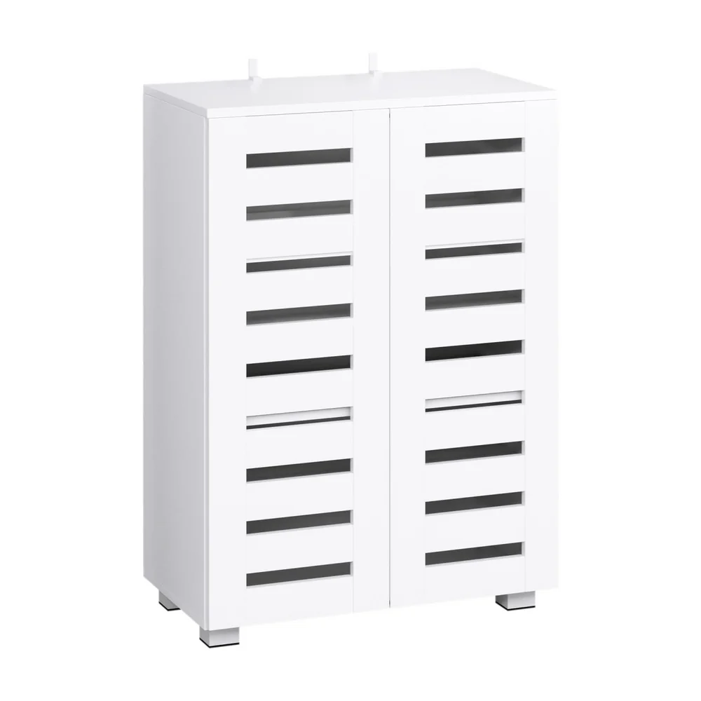 Artiss Shoe Rack Storage Cabinet 20 Pairs 5-tier White Alster - Nurns