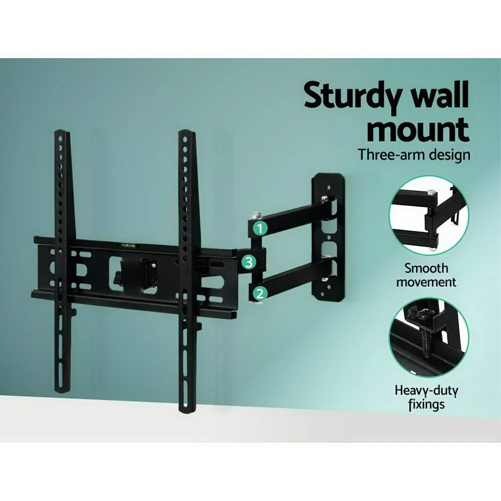 TV Wall Mount Bracket Tilt Swivel Full Motion Flat Slim LED LCD 23 inch to 55 inch - Nurns