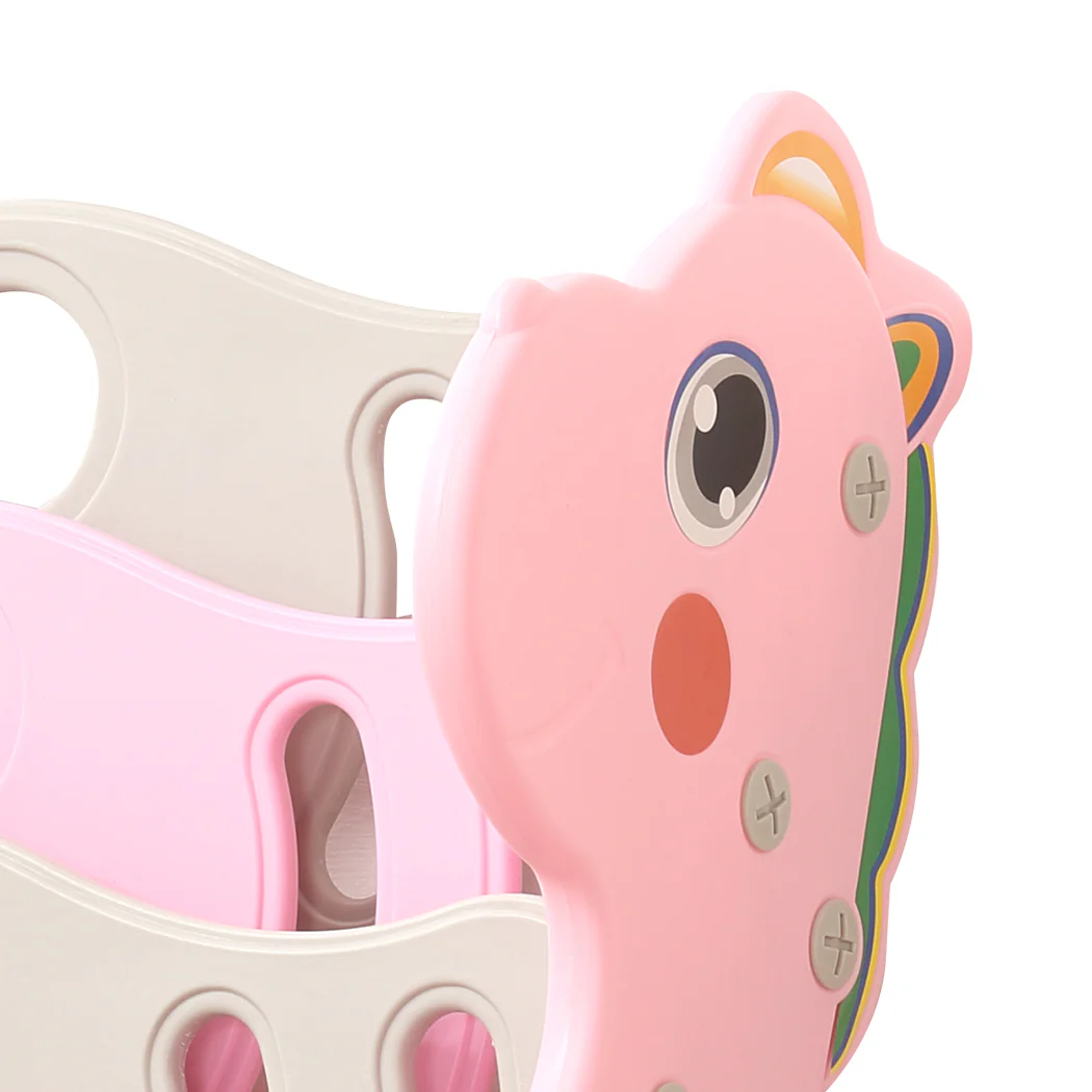 Kids Bookshelf Bookcase Magazine Rack Organiser Shelf Children Pink - Nurns