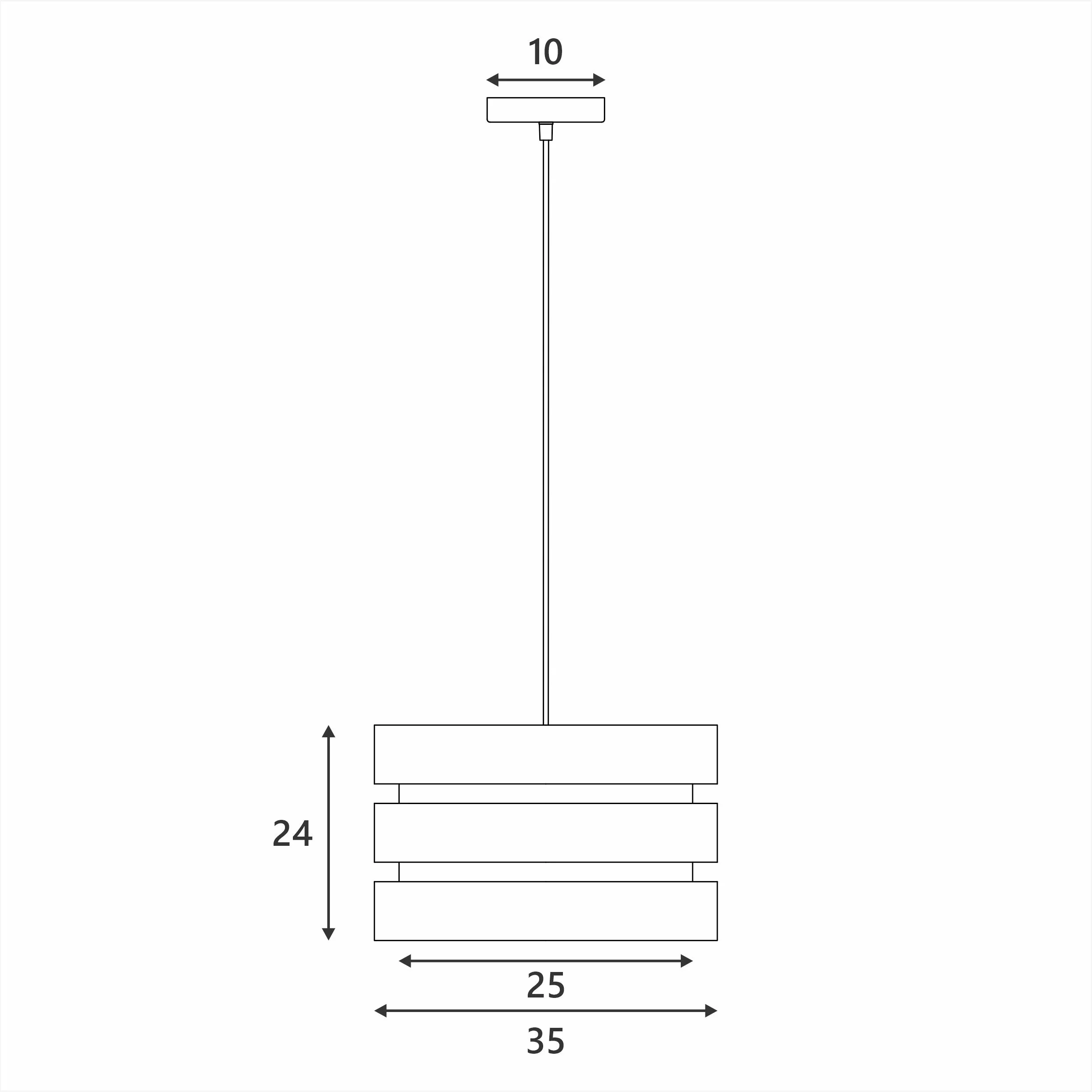 Trio Pendant Light - Beige - Nurns