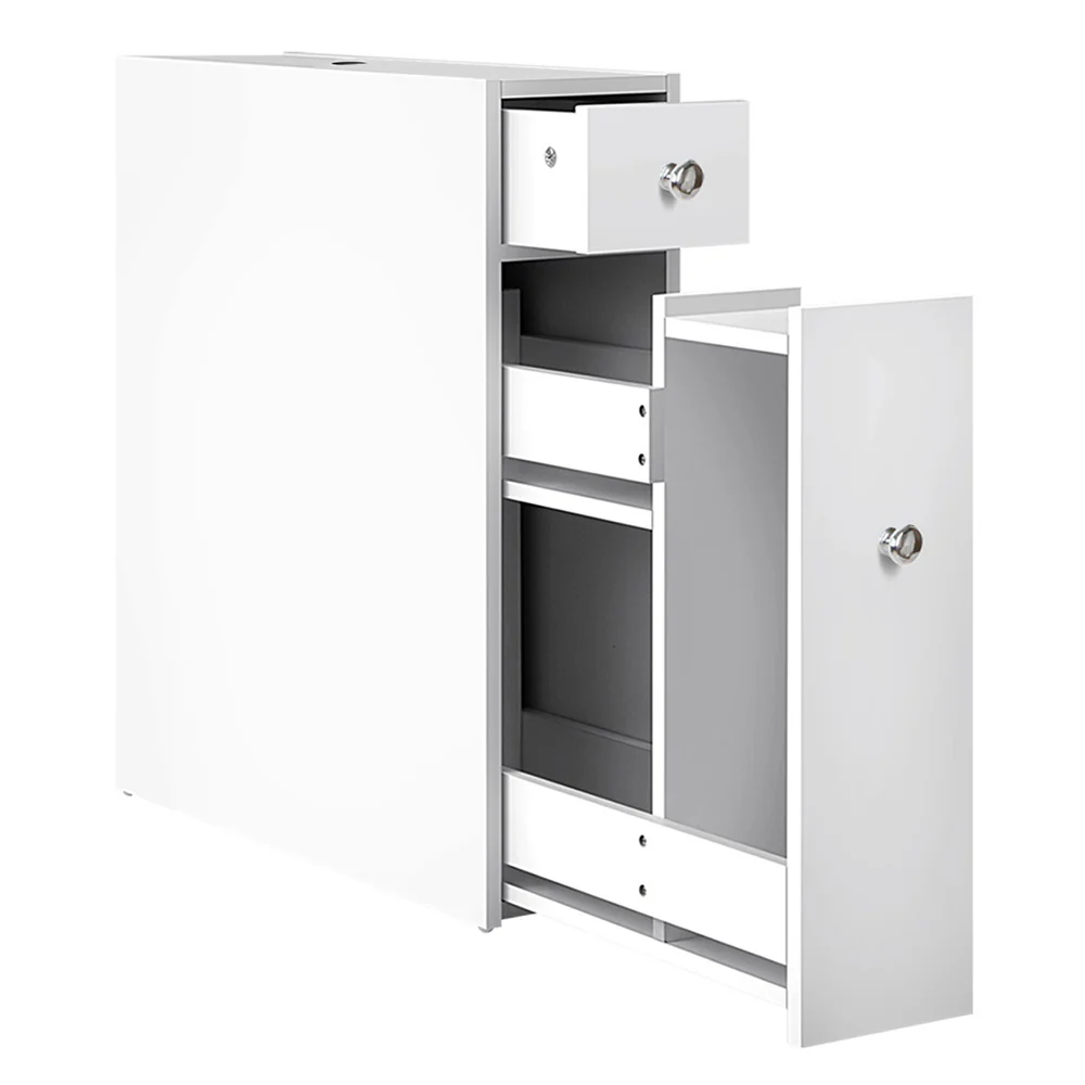 Bathroom Storage Cabinet White - Nurns
