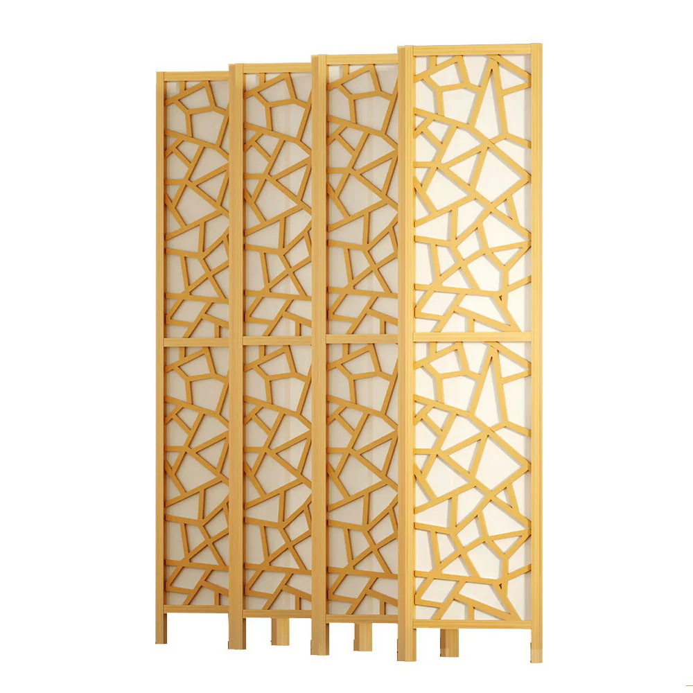 8 Panel Room Divider Screen 325x170cm - Natural - Nurns