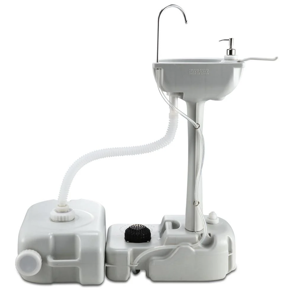 Camping Basin Portable Hand Wash Sink Stand 43L Capacity - Nurns