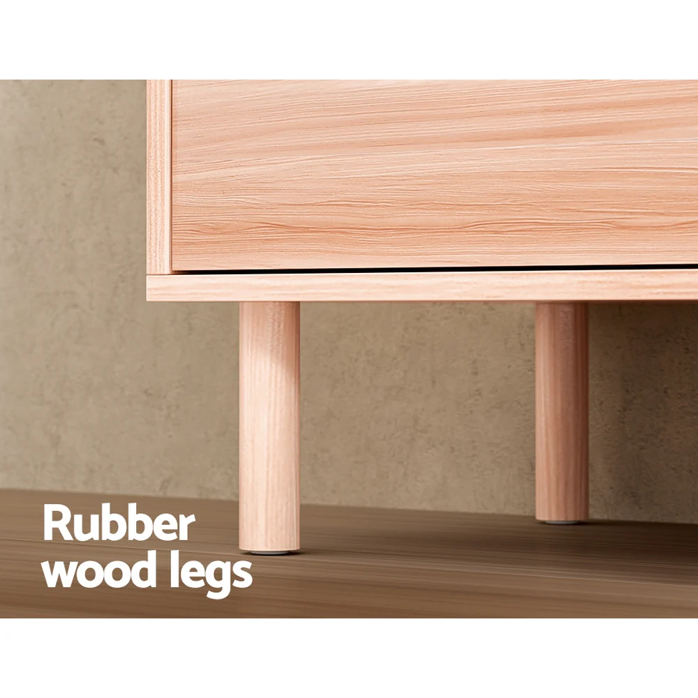 Artiss 6 Chest of Drawers Cabinet Dresser Table Tallboy Storage Bedroom Pine - Nurns