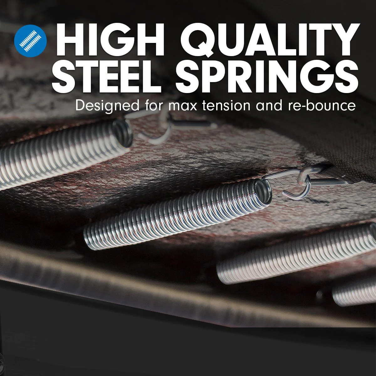 Kahuna Trampoline 4.5FT Round Free Safety Net Spring Pad Cover Mat Yellow Pink - Nurns