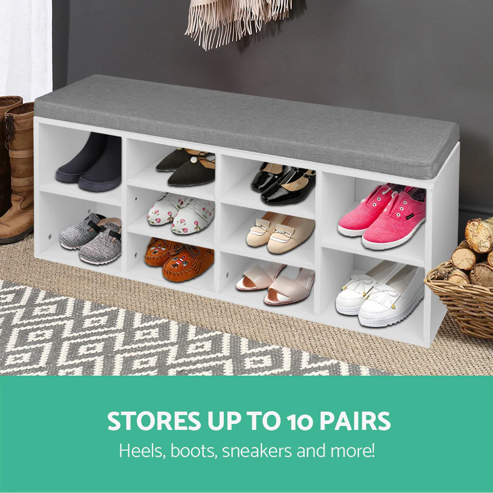 Artiss Shoe Rack Storage Cabinet Bench BOA - Nurns