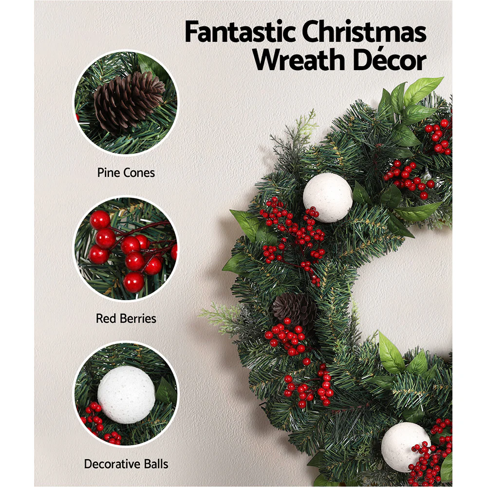 Christmas Garland with Wreath Set - Nurns