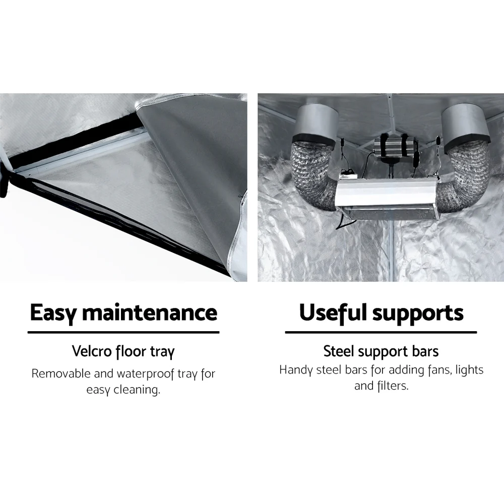 Grow Tent Kits Hydroponics Kit Indoor Grow System 142X100X180CM - Nurns