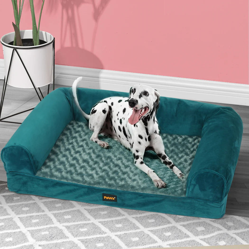 LARGE Dog Beds Pet Sofa Bedding Soft Warm - Blue - Nurns