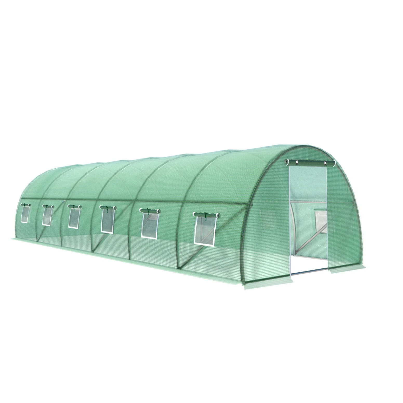 Greenfingers Greenhouse Walk in Green House Tunnel Plant Garden Shed Dome 9x3x2M - Nurns