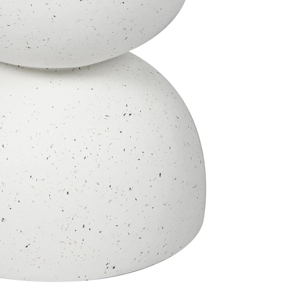 Iskander Side End Table Terrazzo Tables - Beige - Nurns