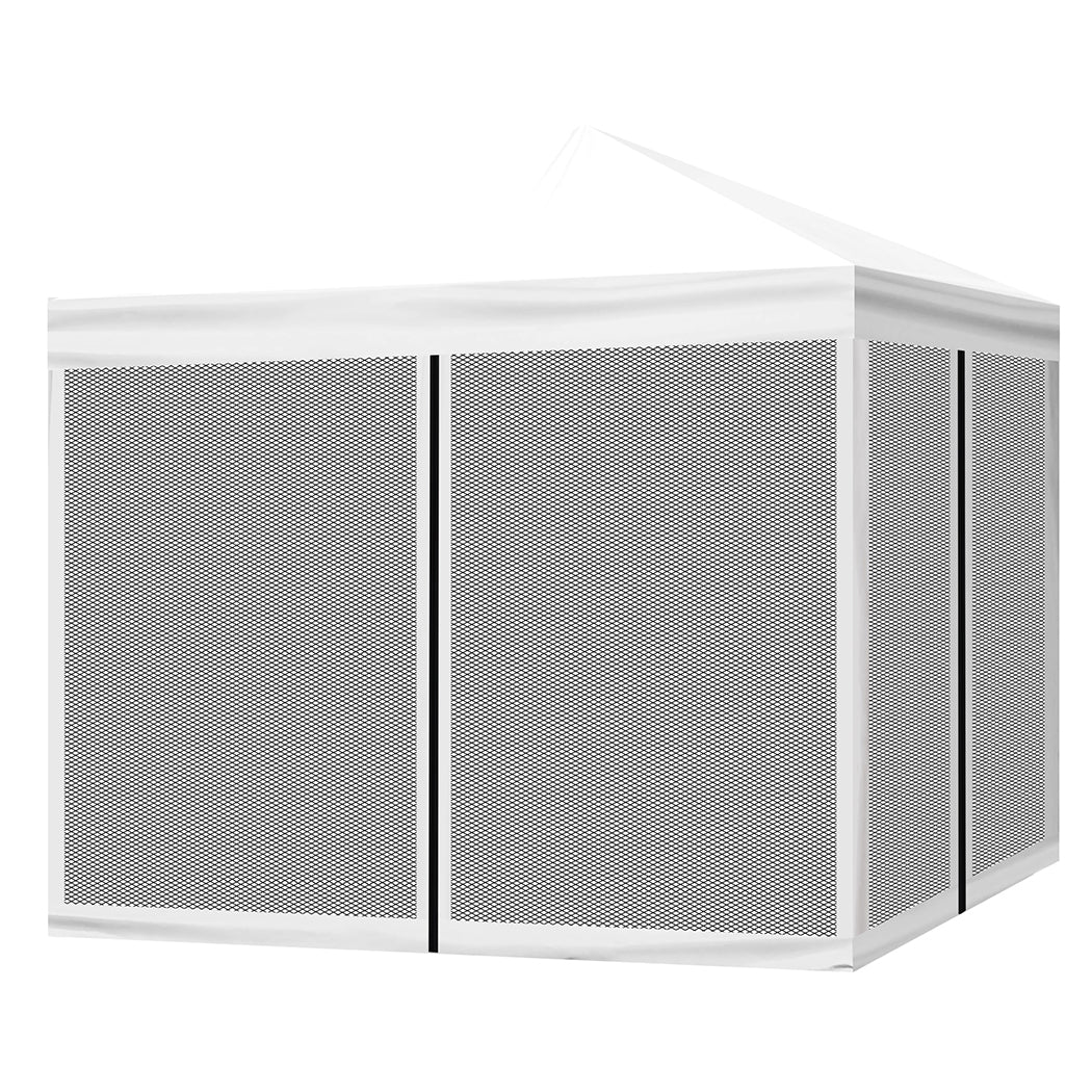 Mountview Gazebo 3x3 Marquee Pop Up White - Nurns