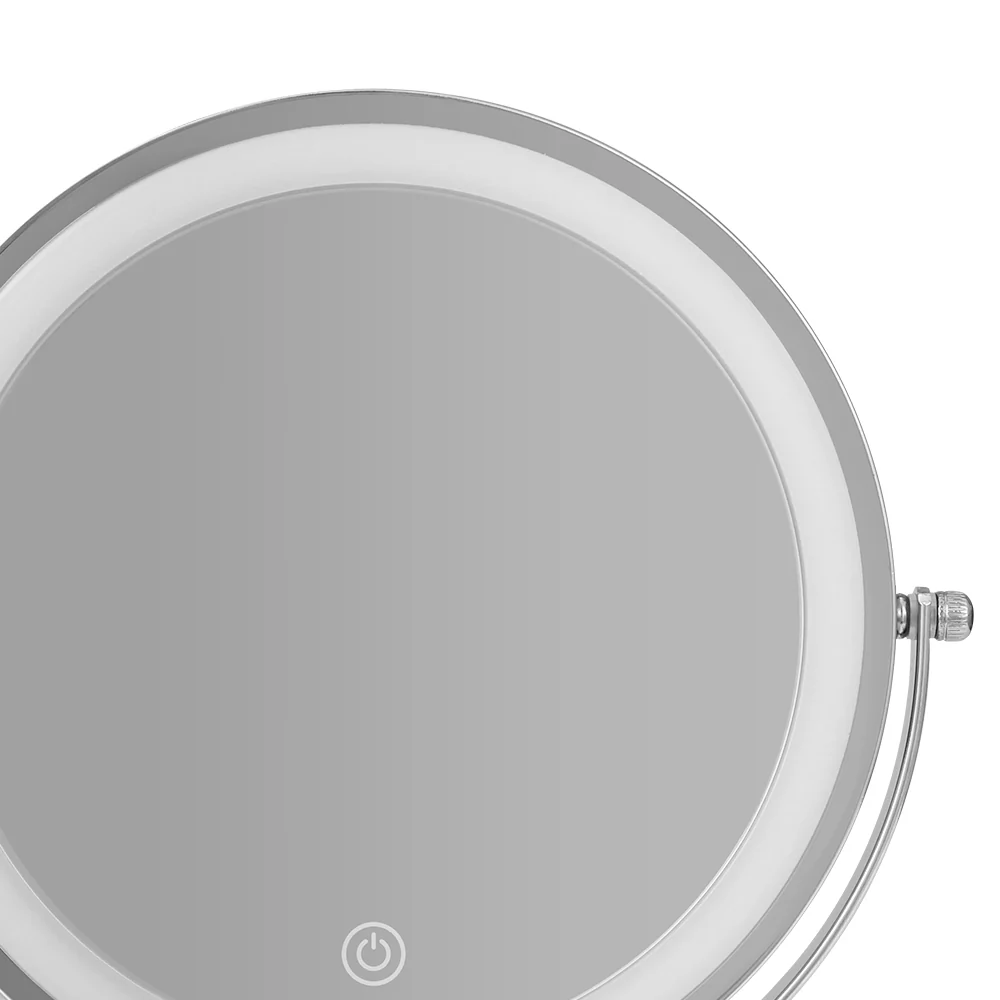 Makeup Mirror LED Light Cosmetic Round 360° Rotation 10X Magnifying - Nurns