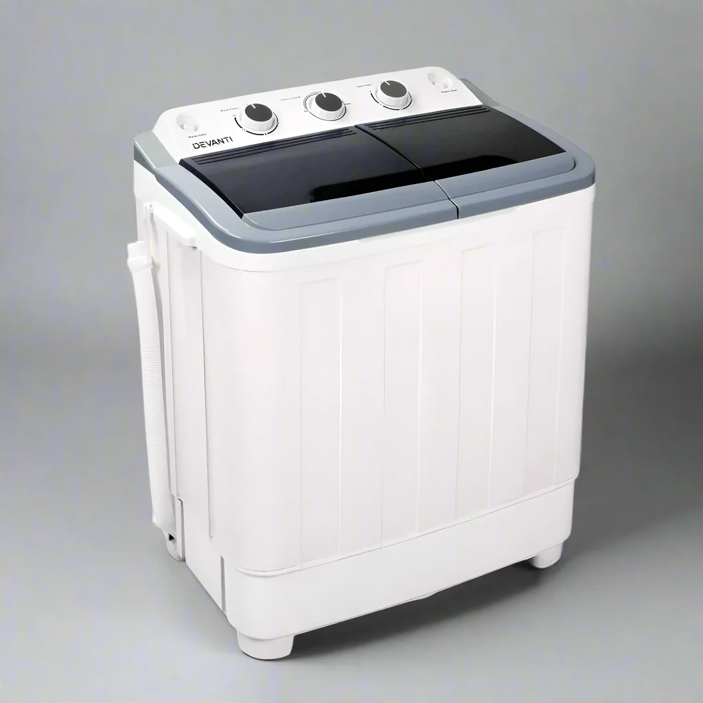 5KG Mini Portable Washing Machine - White - Nurns