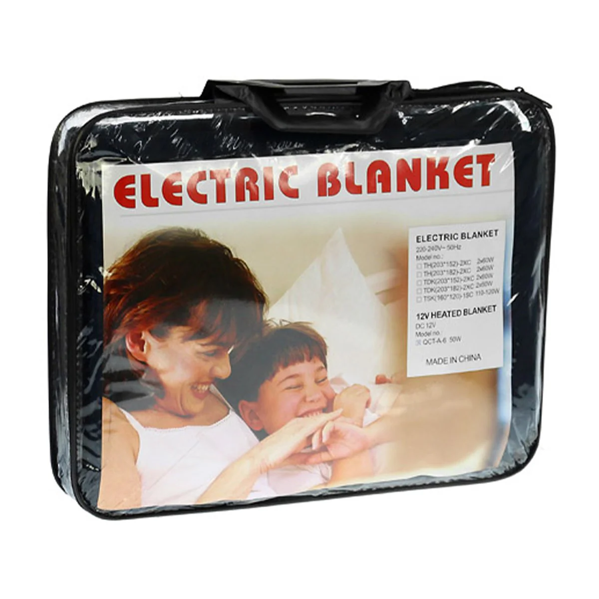 Heated Electric Car Blanket 150x110cm 12V - Black - Nurns