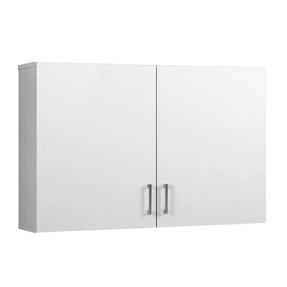 Wall Cabinet Storage Bathroom Kitchen Bedroom Cupboard Organiser White - Nurns