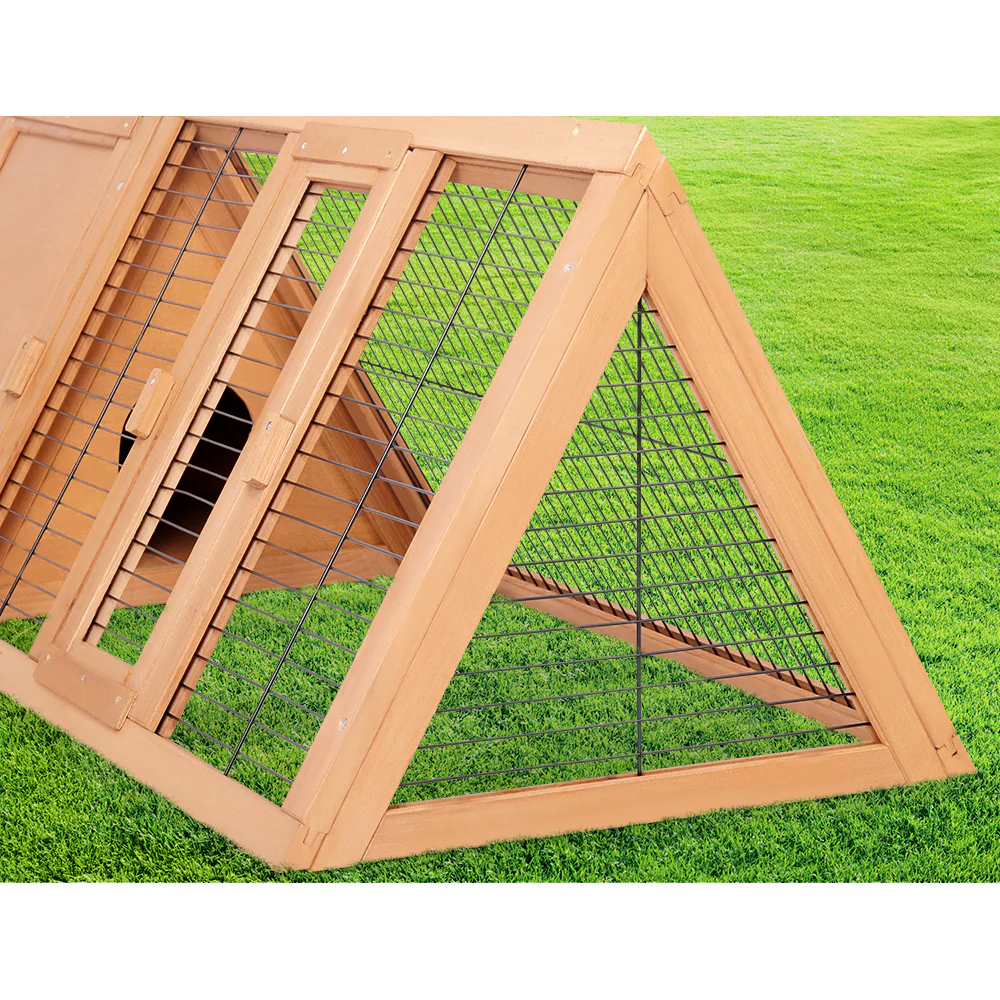 Rabbit Hutch Wooden Chicken Coop Pet Hutch 119cm x 51cm x 44cm - Nurns