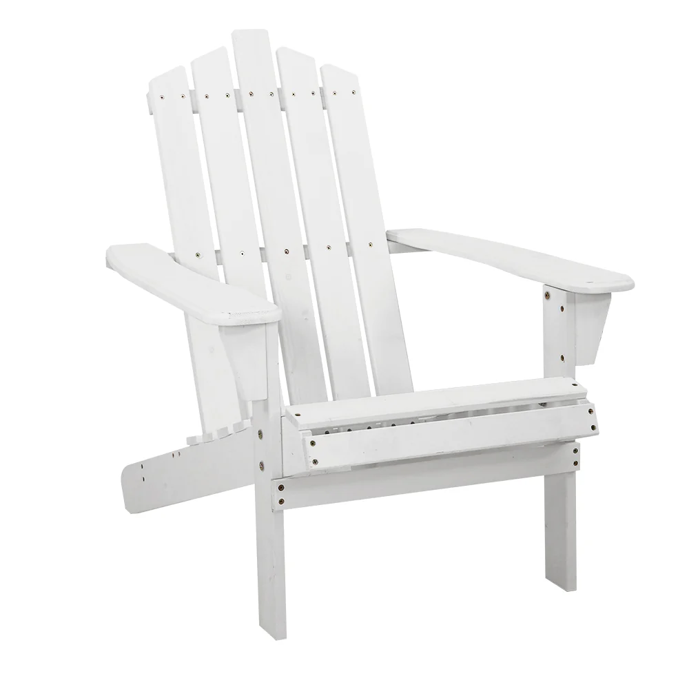 Adirondack Gardeon Outdoor Chairs Wooden Beach Chair Patio Furniture Garden - Nurns