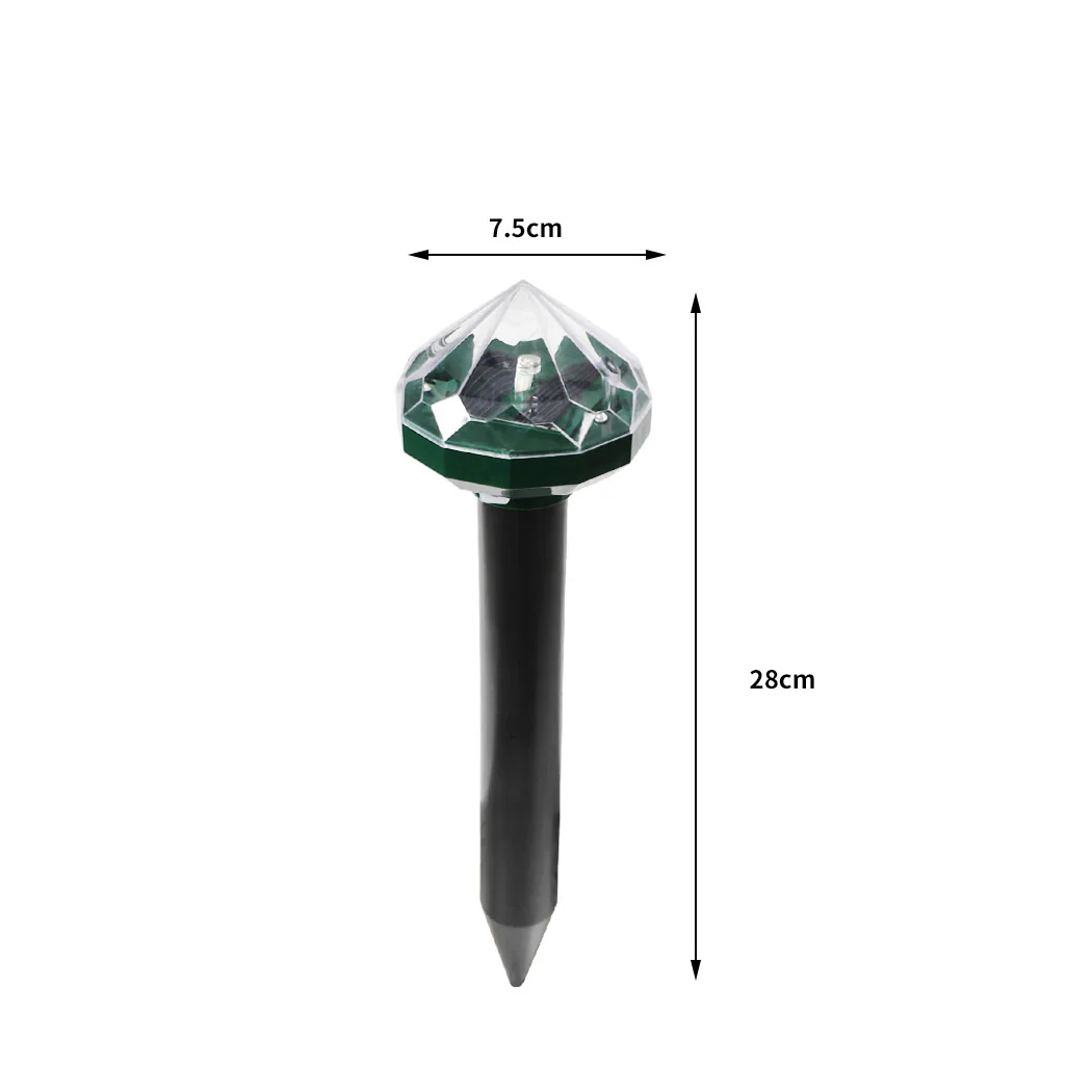 Lambu 8X Snake Repeller Rat Mouse Trap Pest LED Solar Powered Repellent Rodent - Nurns