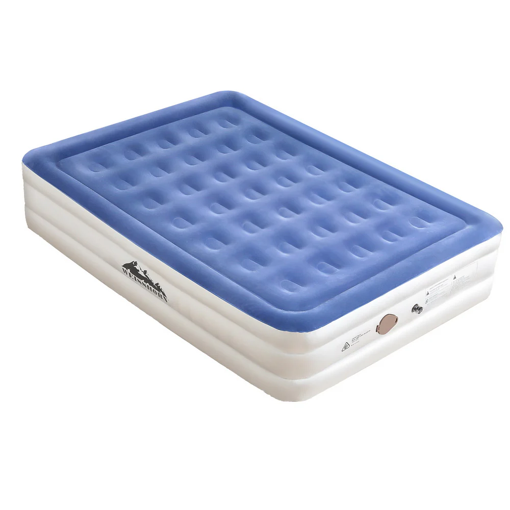 Factory Buys 46cm Air Mattress Inflatable Bed Air Bed Cube - Queen - Nurns