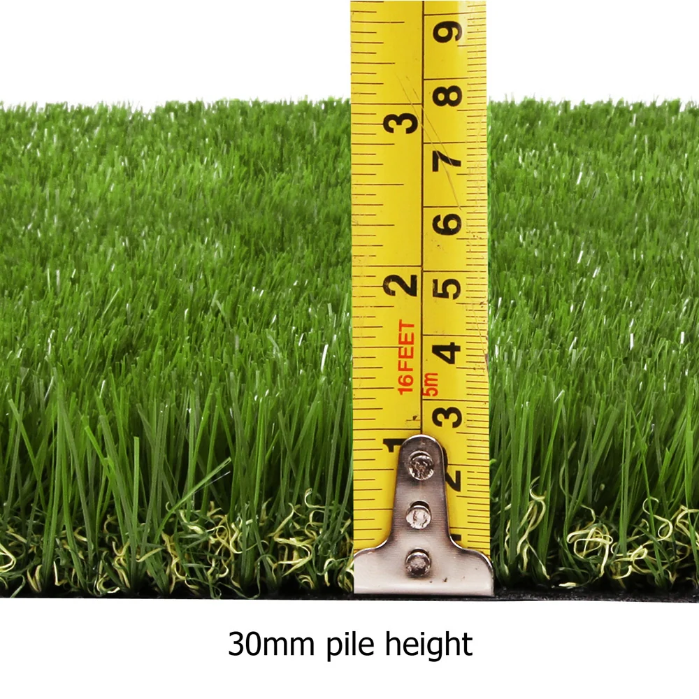 Primeturf 30mm 2mx5m Artificial Grass Synthetic Fake Lawn Turf Plastic Plant 4-coloured - Nurns