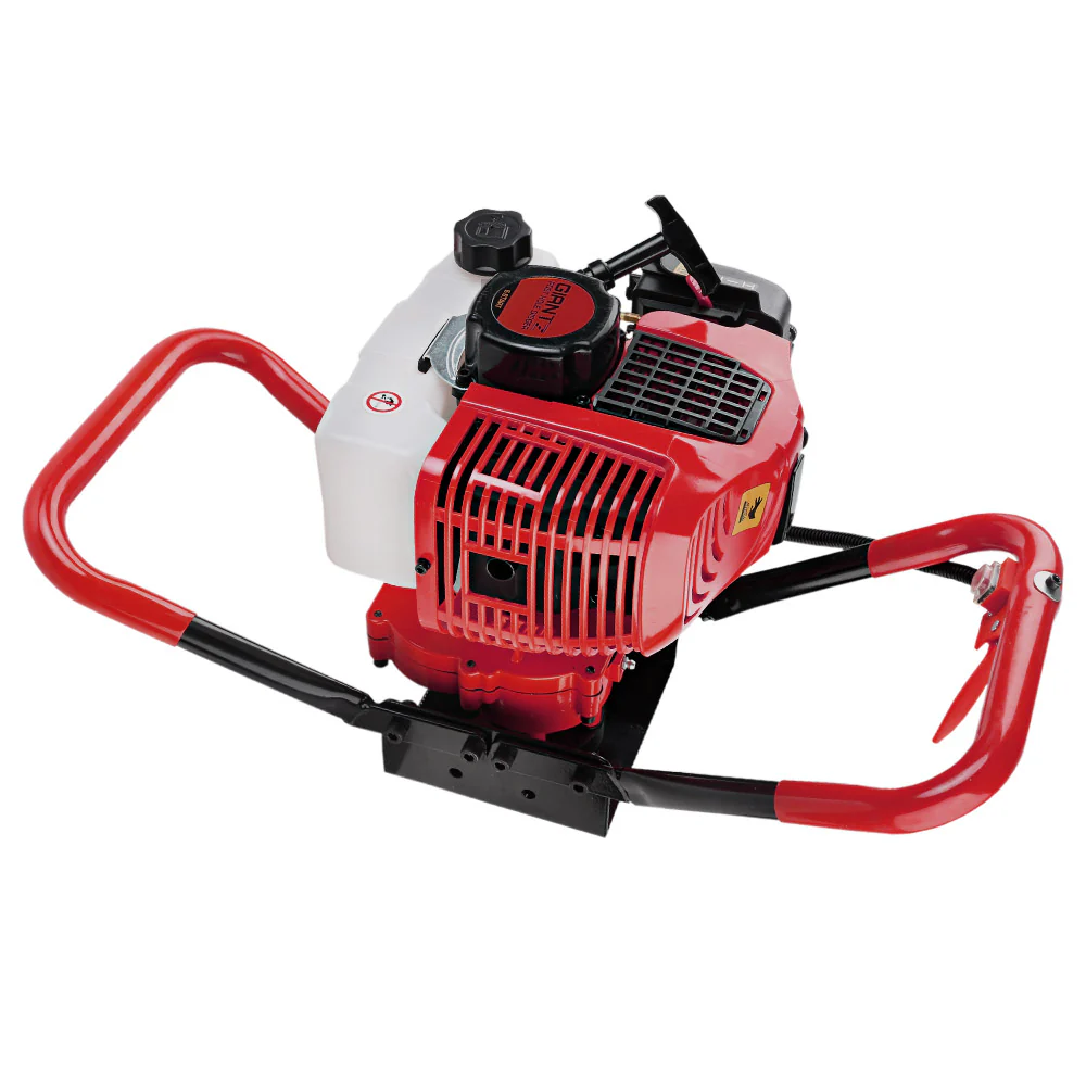 66CC Post Hole Digger Motor Only Petrol Engine Red - Nurns
