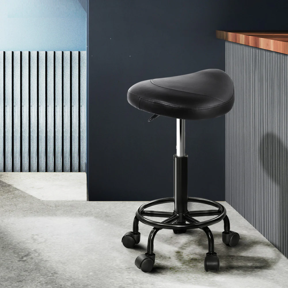 Salon Stool Saddle Swivel Chair - Nurns