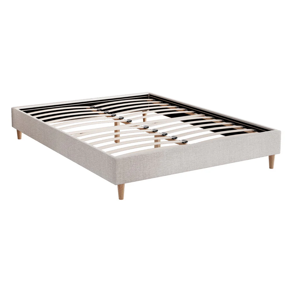 Alivia Ensemble Bed Base - Beige Queen - Nurns