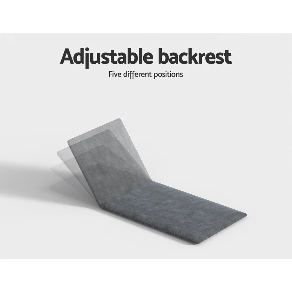 Maeve Folding Foam Camping Sofa Lounge Recliner Chair - Charcoal - Nurns