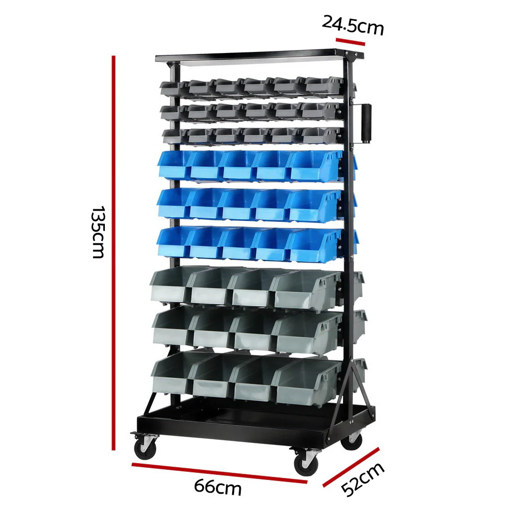 90 Bin Storage Rack Stand - Nurns