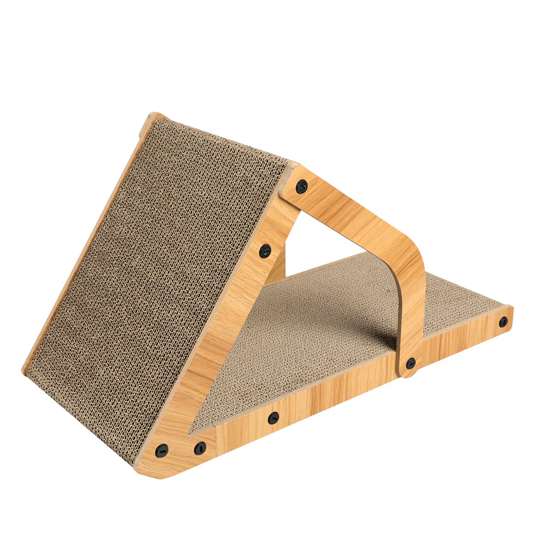 Cat Scratcher Scratching Board Corrugated Cardboard Scratch Bed Toy Pad Mat - Nurns