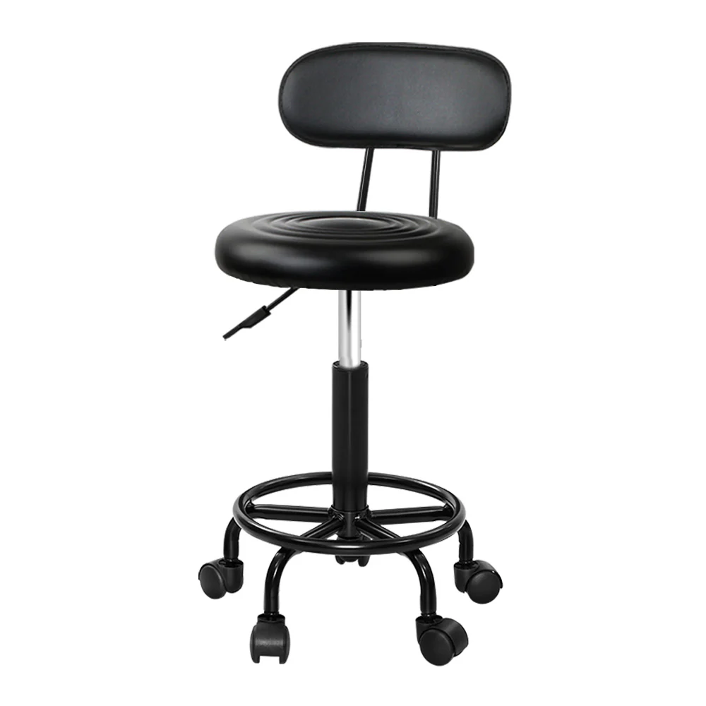 Salon Stool Swivel Chair Backrest - Nurns