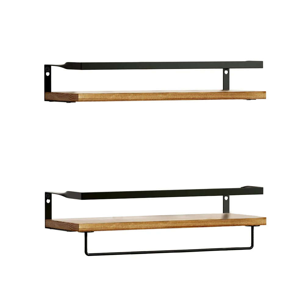Artiss Floating Wall Shelf Set of 2 - Nurns