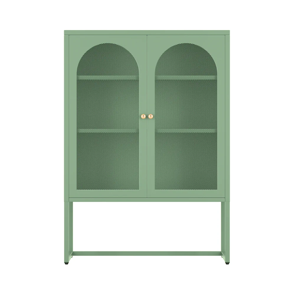 Kellen Metal Buffet Sideboard Cabinet - Green - Nurns