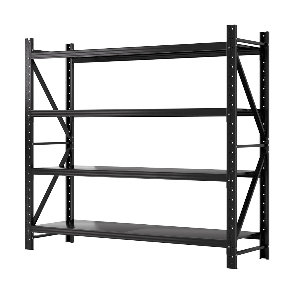 Giantz 2Mx1.8M Garage Shelving Warehouse Rack Pallet Racking Storage Shelf Black - Nurns