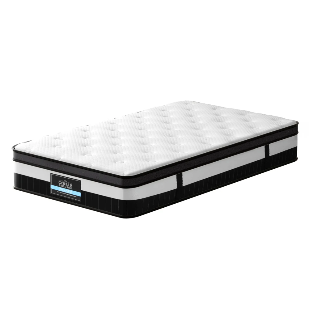 Saffira 30cm Thick Euro Top Pocket Spring Mattress - King Single - Nurns