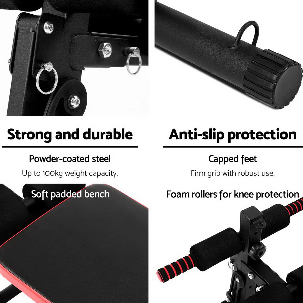 Everfit Weight Bench Sit Up Bench Press Foldable Home Gym Equipment - Nurns