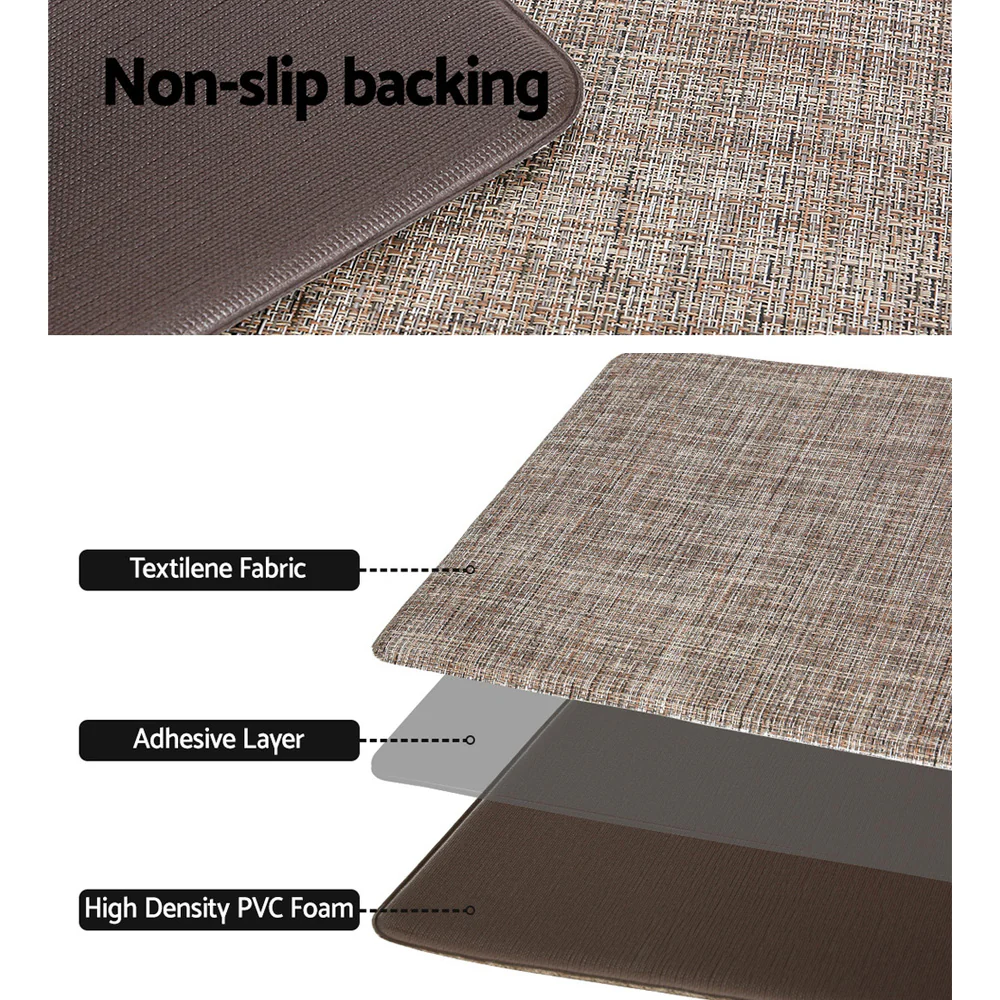 Bodhi 45x150 Kitchen Mat Non-slip Textilene Anti Fatigue Floor Rug - Nurns
