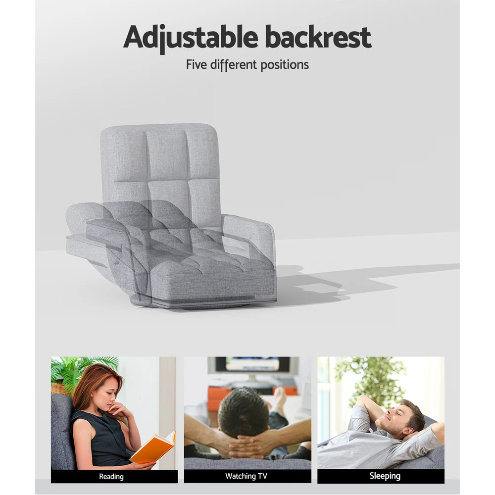 Maria Floor Chair Lounge Sofa Swivel - Grey - Nurns