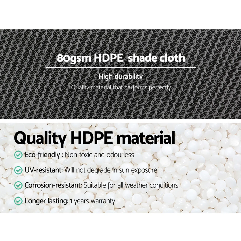 Instahut 30% Shade Cloth 3.66x30m Shade cloth Wide Heavy Duty White - Nurns