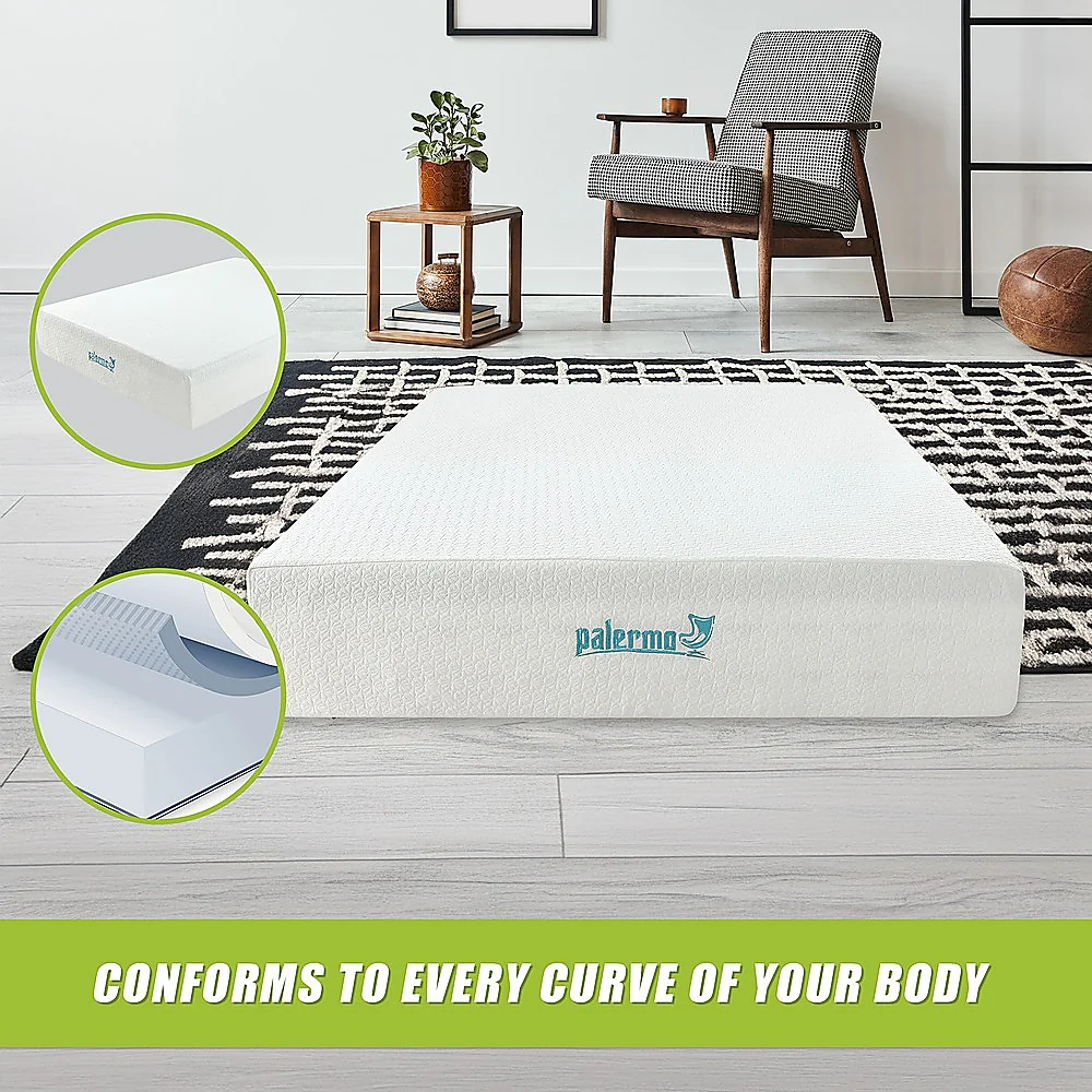 Kairos 30cm Mattress Memory Foam Green Tea Infused - Queen - Nurns