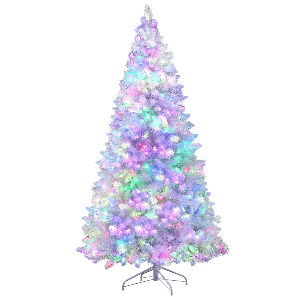 7ft 2.1m 450 LED Christmas Tree RGB Remote Xmas Party Decorations - Nurns