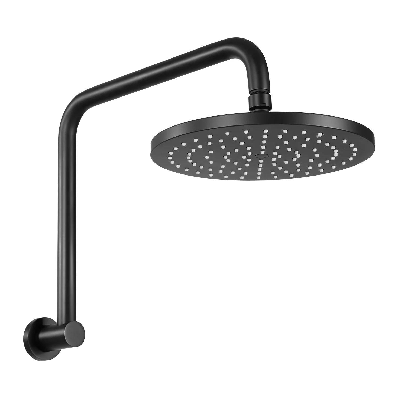 9'' Rain Shower Head Overhead High-pressure Swivel - Black - Nurns