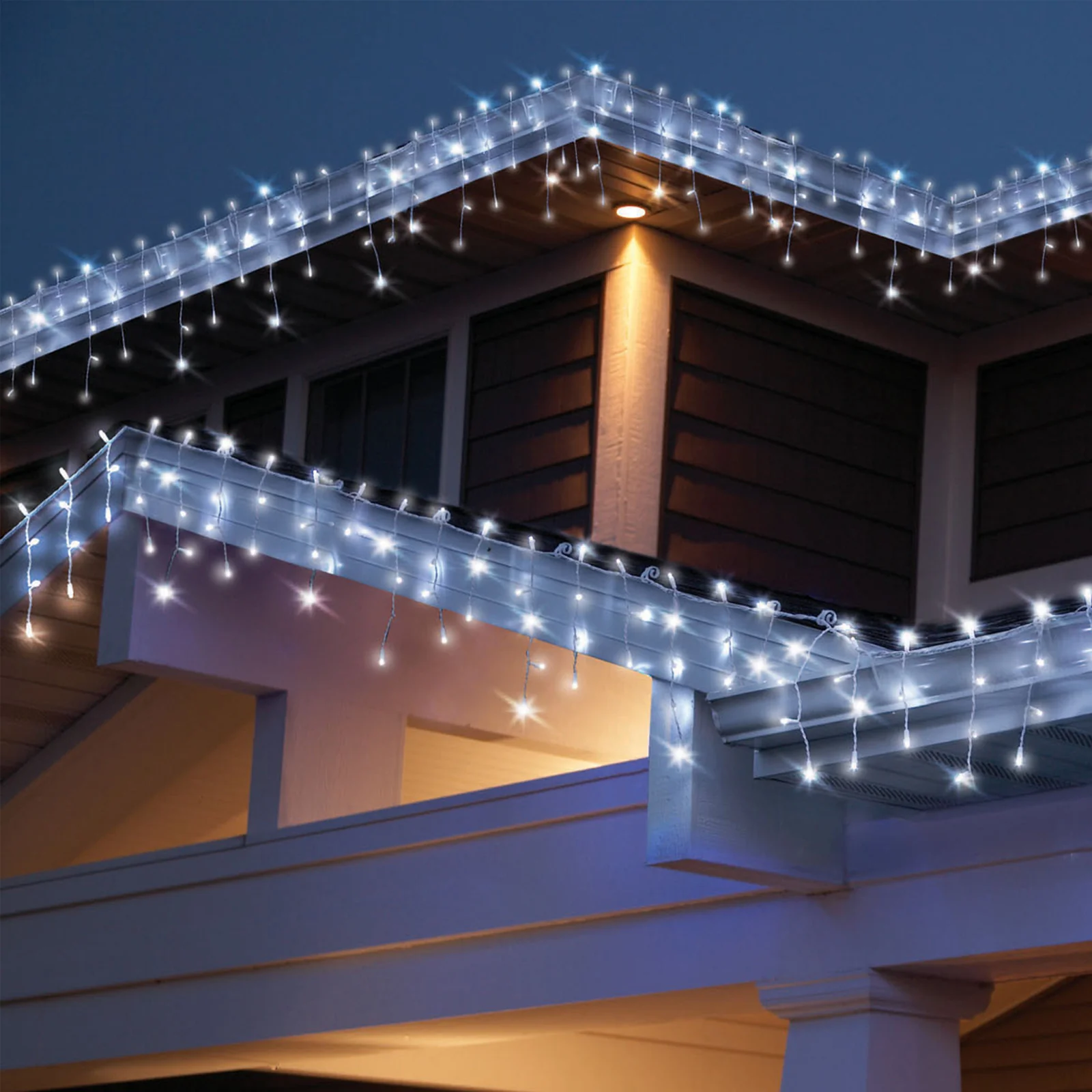 Solar White Curtain Lights - Nurns