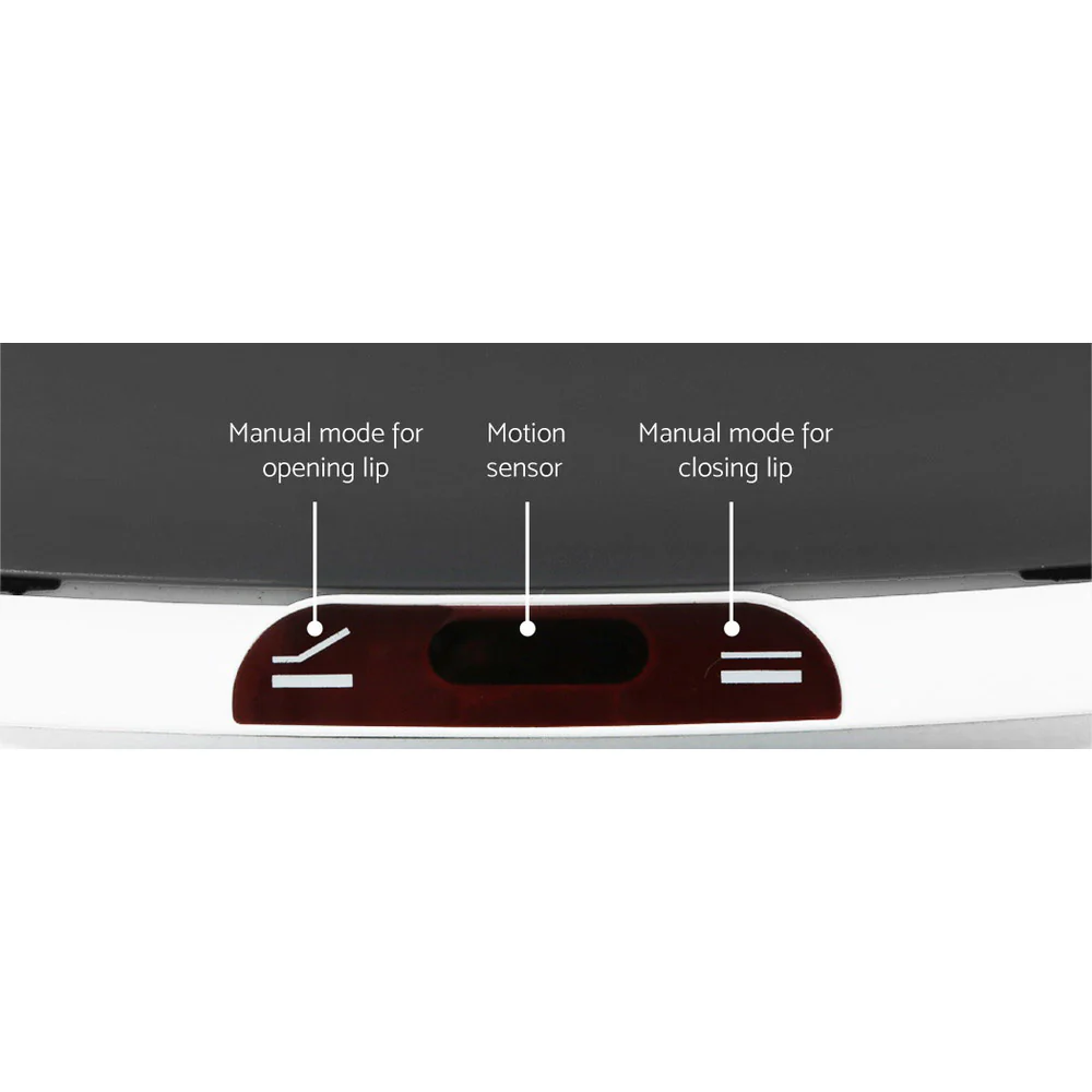 Motion Sensor Bin Automatic Rubbish Bins Waste Trash Can Ash Black 9L - Nurns