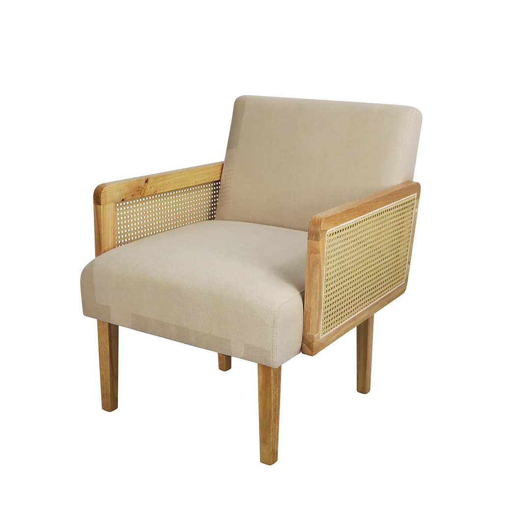 Rattan Lounge Armchair - Natural - Nurns